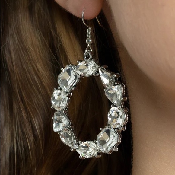 Sparkling Halo Hoops - Picture 2 of 2
